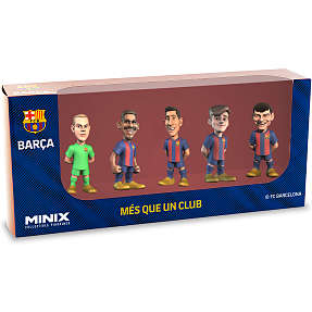 Minix FC Barcelona spiller figur 5-pak