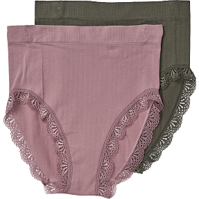 VRS dame 2-pak maxi str. XL/2XL - grøn/lyserød