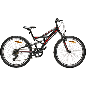 PUCH Firestorm børnecykel 7 gear 24" 2025 - sort