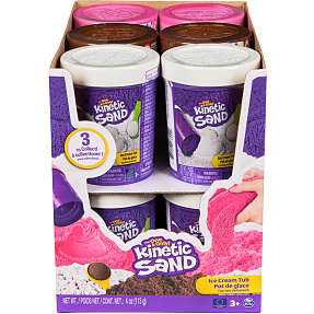 Kinetic Sand isbøtte – flere varianter – assorteret
