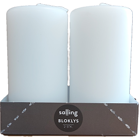 Salling bloklys 5x10 cm 2-pak - hvid