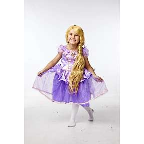 Disney Rapunzel Deluxe udklædningskjole - str. 3-4 år