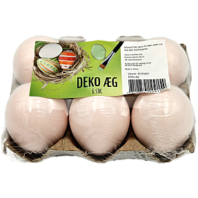 DIY påskeæg 6-pak - flere varianter - assorteret