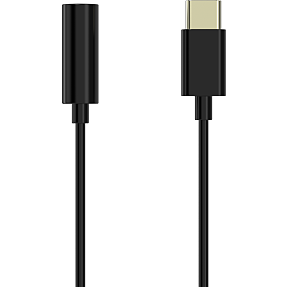 Sinox Pro USB-C til mini jackstick adapter - sort