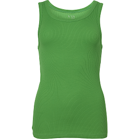 VRS dame rib tanktop str. L - lysegrøn