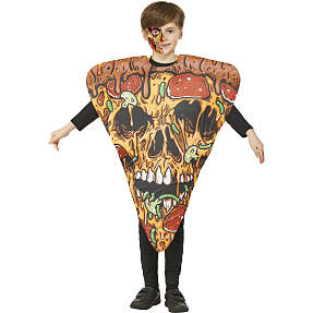 Halloween zombie pizza kostume str. 140