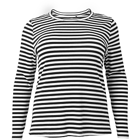 VRS dame ribtrøje str. 52 - sort