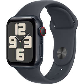 Apple Watch SE (2024) 40 mm Cell - Midnight Aluminium Sport Band