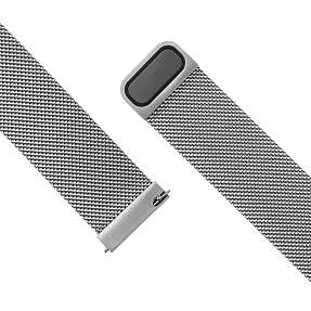 Apple watch Fixed urrem 22 mm - sølv