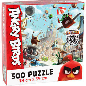 Angry Birds puslespil 500 brikker