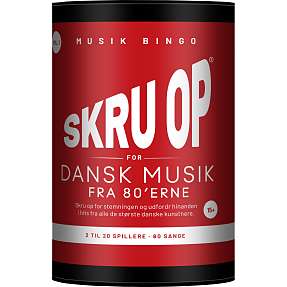 Skru op for dansk musik fra 80'erne musikbingo