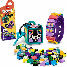 LEGO® DOTS Neontiger – armbånd og taskevedhæng 41945