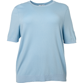VRS dame strik T-shirt str. 48 - blå