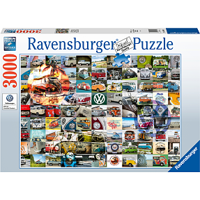 Ravensburger, Jan van Haasteren  99 VW Bulli Moments puslespil, 3000 brikker