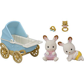 Sylvanian tvillinge barnevogn