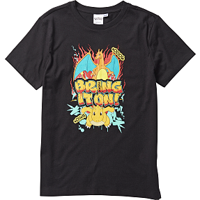 Pokemon T shirt str. 134 140 sort Kob pa Bilka
