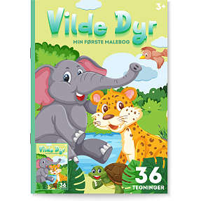 Min første malebog - vilde dyr