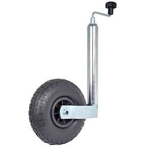 Støttehjul med luftgummihjul