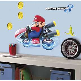 Mario Kart Kæmpe Wallstickers