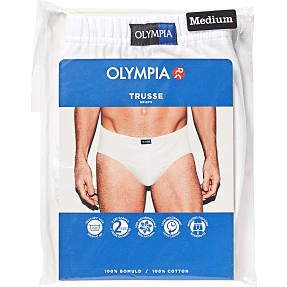 Olympia herre trusse str. L - Hvid