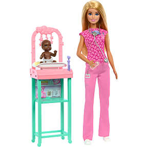 Barbie lægeklinik sæt med dukke