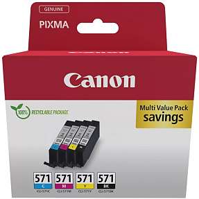 Canon CLI-571 blækpatron - cyan/magenta/gul