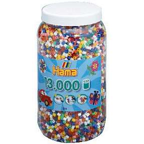 Hama midi perler 13000 stk 10farver mix