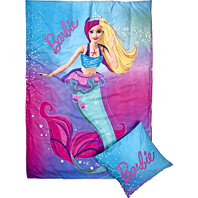 Licens Barbie sengetøj 140x200 cm + 60x63 cm
