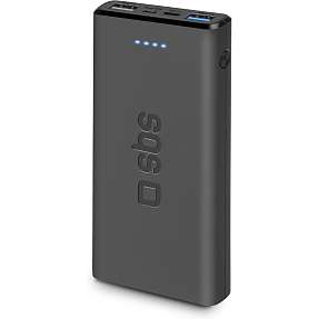 SBS powerbank 10.000 mAh - sort