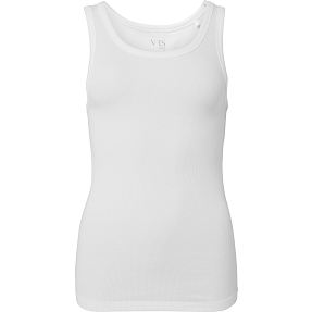 VRS dame rib tanktop str. M - hvid