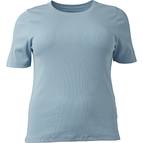VRS dame rib T-shirt str. 50 - blå
