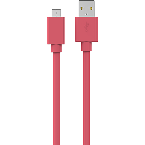 USB C til USB A kabel 1 meter - pink | Køb Bilka.dk!