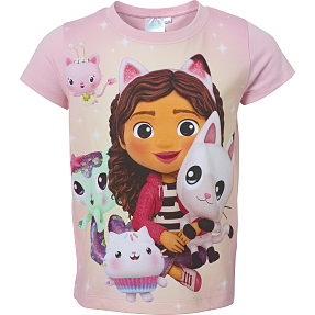 Gabbys Dukkehus T-shirt str. 110/116 - pink