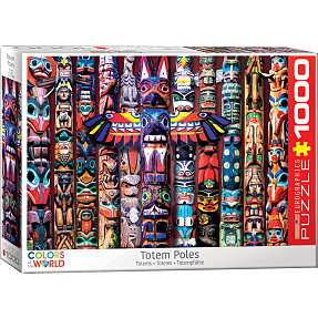 Puslespil Canadian Totem Poles - 1000 brikker