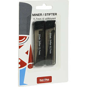 Danpen stifter 0,7mm 2 x 20 stk.