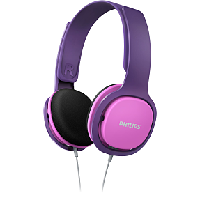 Philips SHK2000PK børnehøretelefoner - lilla/pink
