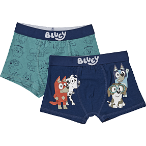 Bluey 2-pak boxer str. 86/92 - blå