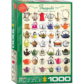 Puslespil Teapots - 1000 brikker