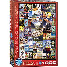 Puslespil Railroad Adventures - 1000 brikker