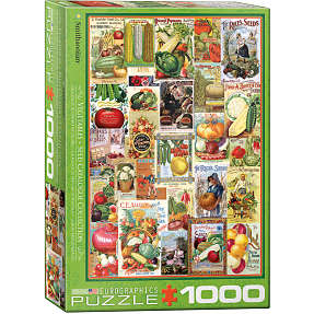 Puslespil Vegetable Seed Catalog Covers - 1000 brikker