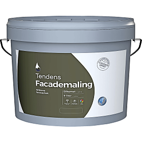 Tendens facademaling silkemat 10 9 liter - hvid