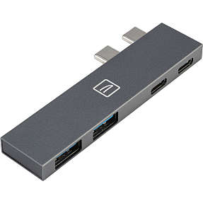 Tucano 4-i-1 type C Hub USB 3.0/PD - grå