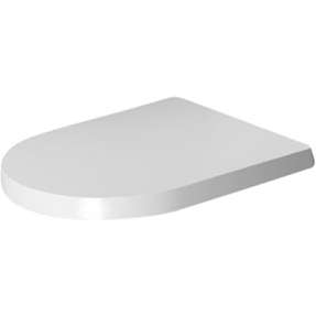 Duravit ME by Starck sæde med softclose & rustfri stål hængsler hvid mat satin. Til Compact