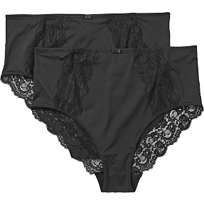 VRS dame 2-pak maxi trusser str. 50 - sort