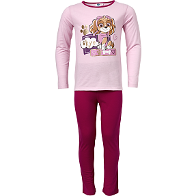 Paw Patrol pyjamas str. 98/104 - lyserød/rød