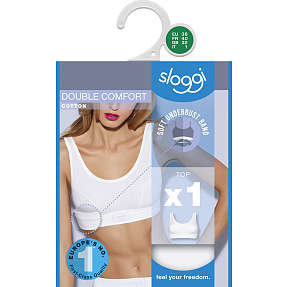 Sloggi Double Comfort BH/Top i hvid