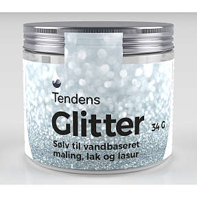 reagere tab scrapbog Tendens glitter sølv - 0,034 kg | Køb på Bilka.dk!