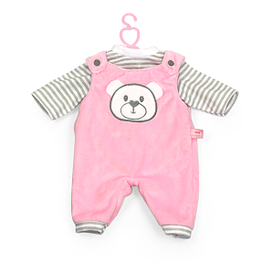 Mami Baby dukketøj med pink bukser 33-43 cm