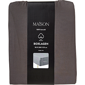 MAISON boxmadraslagen - str. 90x200x35 cm - Grå