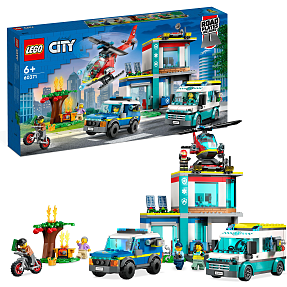 kran Revision deltage LEGO City 60371 Udrykningsfartøjernes hovedkvarter | Køb online på br.dk!